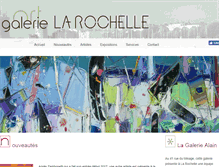 Tablet Screenshot of galerie-la-rochelle.com